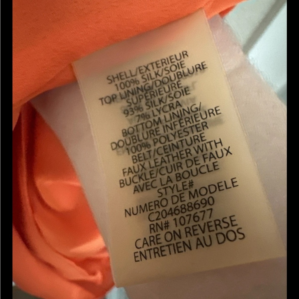Alice + Olivia One Shoulder Orange Dress - Picture 5 of 5